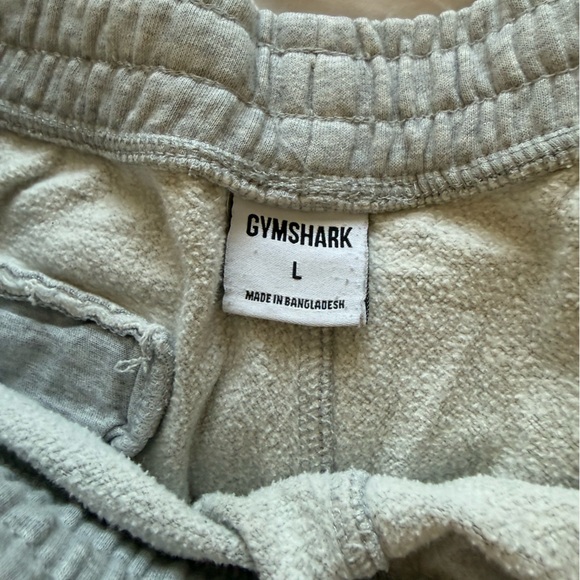 Gymshark Light Gray Sweat Shorts - Picture 2 of 3